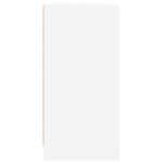 vidaXL Bibliothèque avec portes blanc 204x37x75 cm bois d'ingénierie