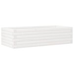 vidaXL Jardinière blanc 90x40x23 cm bois de pin massif