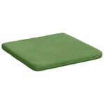 vidaXL Coussins de siège 4 Pièces Vert clair 40 x 40 x 3 cm Velours