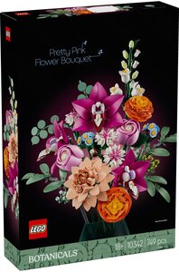 LEGO Botanicals - Bouquet de Fleurs Roses - Set de Décoration 10342 pour Adultes