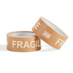 Rubans adhésifs kraft fragile  50 m avec dévidoir