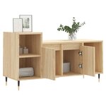 vidaXL Meuble TV Chêne sonoma 100x35x55 cm Bois d'ingénierie