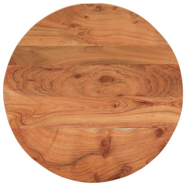vidaXL Dessus de table Ø60x3 8 cm rond bois massif d'acacia