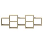 vidaXL Étagère murale chêne sonoma 129x18x42 cm bois d'ingénierie