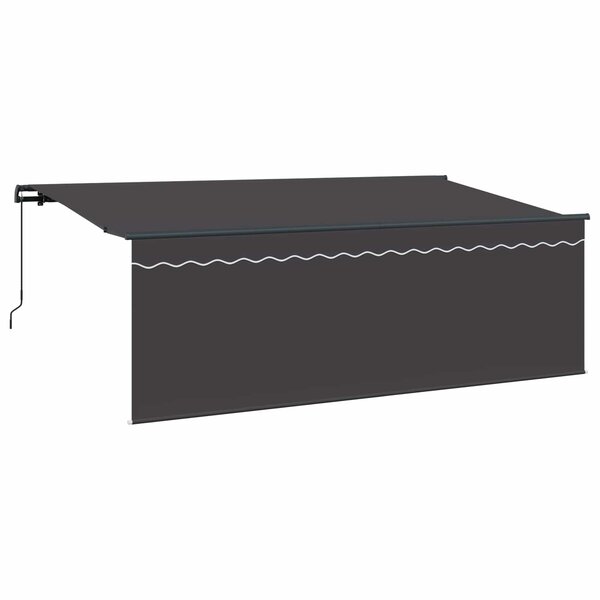 vidaXL Auvent Rétractable Anthracite 350 x 200 cm