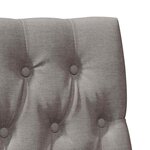 vidaXL Tête de lit capitonnée Taupe 90 cm Pin massif