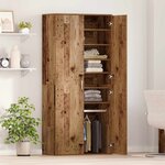 vidaXL Haut de Mobilier Bois Ancien 80 x 39 x 178 cm Bois d'ingénierie