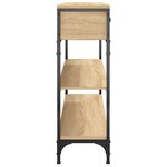 vidaXL Table console chêne sonoma 100x25x75 cm bois d'ingénierie