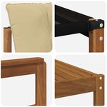 vidaXL Ensemble de canapés d'extérieur 8 pc Naturel et Beige