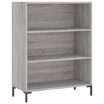 vidaXL Buffet sonoma gris 69 5x32 5x180 cm bois d'ingénierie