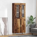 vidaXL Haut Armoire Bois Ancien 69 5 x 34 x 180 cm