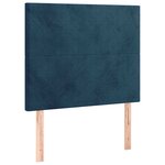 vidaXL Sommier à lattes de lit avec matelas LED Bleu foncé 120x200 cm