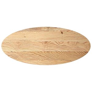 vidaXL Dessus de table 140x60x2 cm bois de chêne massif ovale