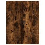 vidaXL Buffet haut Chêne fumé 69 5x34x180 cm Bois d'ingénierie