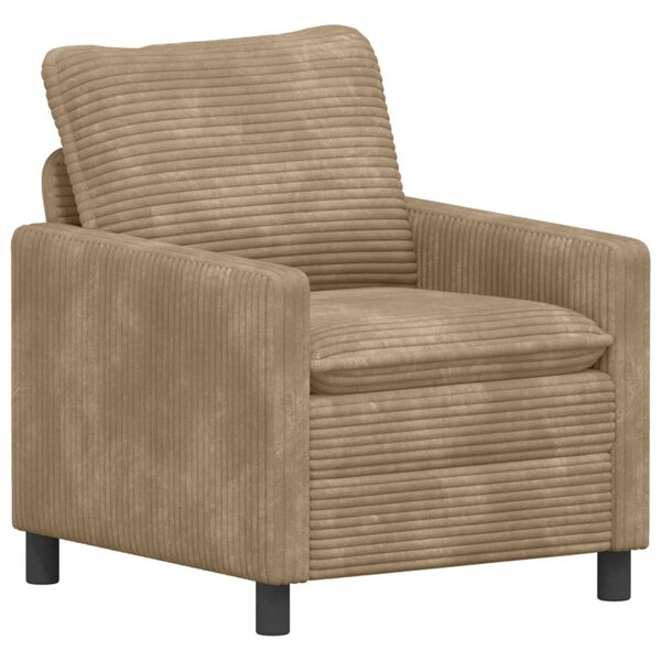vidaXL Canapé Taupe 76 x 81 x 87 5 cm Polyester