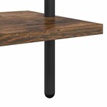 vidaXL Étagère Chêne fumé 60 x 24 x 203 cm Bois d'ingénierie