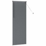 vidaXL Store de Fenêtre Gris foncé 80 x 130 cm Aluminium