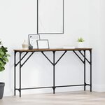 vidaXL Table de Console Bois Vieilli 140x23x75 cm Bois Contreplaqué