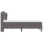 vidaXL Cadre de lit avec tête de lit Gris 160 x 200 cm Simili cuir