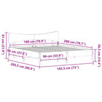 vidaXL Cadre de lit sans matelas blanc 180x200 cm bois massif de pin