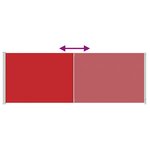 vidaXL Auvent latéral rétractable de patio 220x600 cm Rouge
