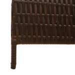 Paravent vidaXL 4 Panneaux Pliable Marron 195x180 cm Rattan Synthétique