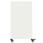 vidaXL Buffet blanc 100 5x39x72 cm acier