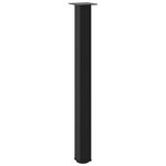 vidaXL Pieds de table de bar 4 pièces Noir 100-102 cm Acier