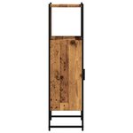 vidaXL Armoire salle de bain vieux bois 33x33x120 5 cm bois ingénierie