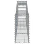 vidaXL Paniers à gabions arqués 20 Pièces 400x30x60/80 cm Fer galvanisé