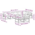 vidaXL Ensemble de canapés d'extérieur 8 pc Naturel et Anthracite
