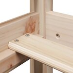 vidaXL Lit de jour avec toit sans matelas 90x190 cm bois massif