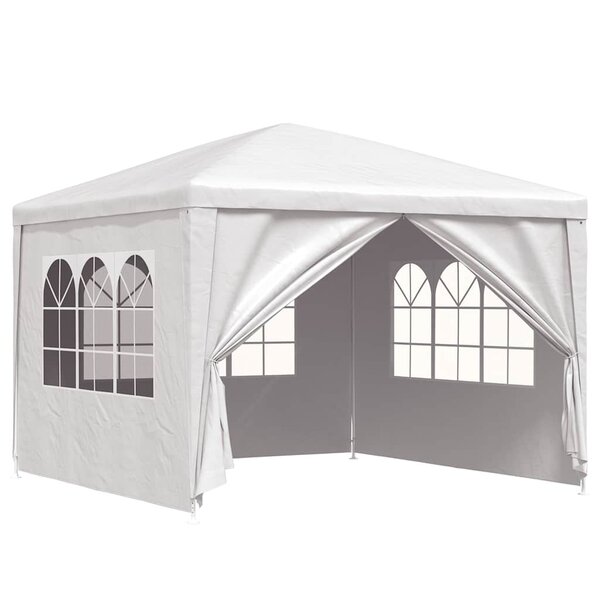 vidaXL Tente de réception 3 x 3 m Blanc