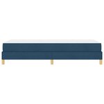 vidaXL Lit à ressorts Bleu  marron 80 x 200 cm Tissu  Bois Engineered