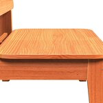 vidaXL Chaise de jardin cire marron 60x52 5x72 cm bois de pin massif
