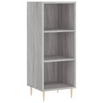 vidaXL Buffet haut Sonoma gris 34 5x34x180 cm Bois d'ingénierie