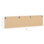 vidaXL Meuble TV mural avec LED blanc 180x31x45 cm
