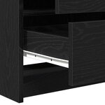 vidaXL Coiffeuse Chêne noir 78.5 x 41 x 135 cm Bois d'ingénierie
