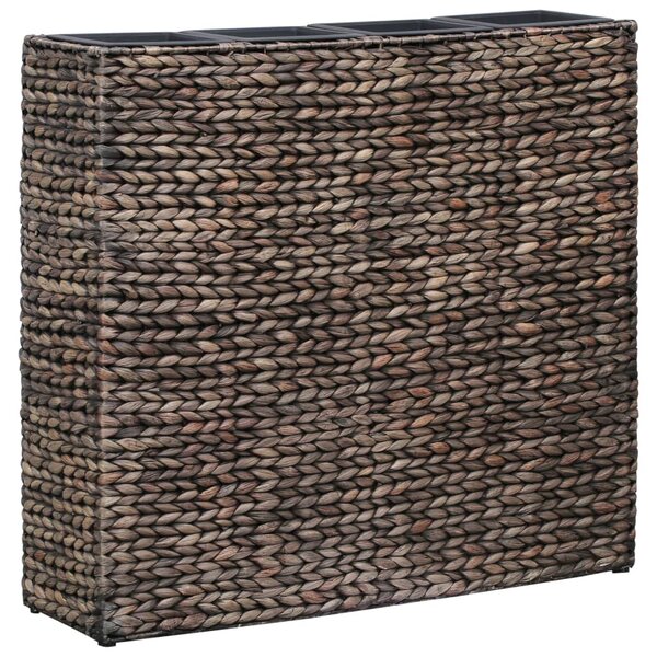 vidaXL Lit surélevé avec 4 pots Jacinthe d'eau Marron