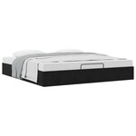 VidaXL Cadre de lit ottoman sans matelas noir 160x200 cm velours