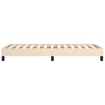 vidaXL Cadre de lit Crème 90 x 200 cm Tissu
