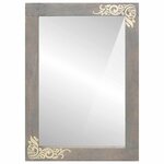 vidaXL Miroir de salle de bain Gris et Argent 50 x 70 x 3 cm