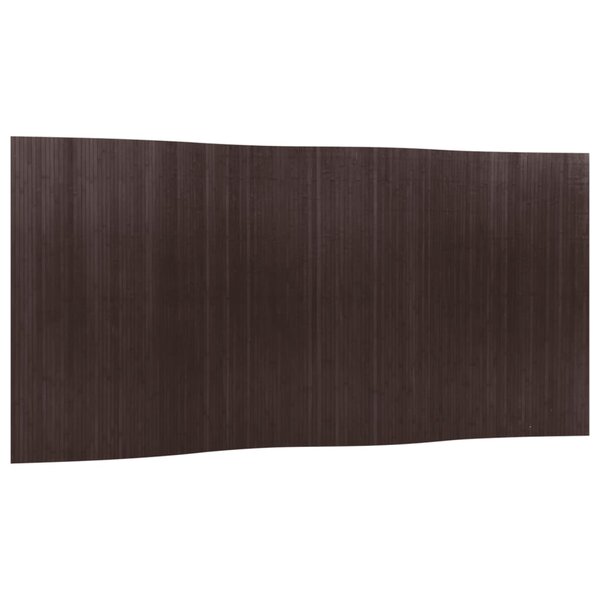 vidaXL Cloison de séparation marron foncé largeur 400 cm hauteur 165 cm bambou
