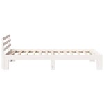 vidaXL Cadre de Lit Blanc en Bois Blanc Bois 75 x 190 cm Simple