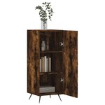vidaXL Buffet Chêne fumé 34 5x34x90 cm Bois d'ingénierie