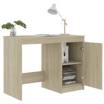 vidaXL Bureau Chêne sonoma 100x50x76 cm Bois d’ingénierie