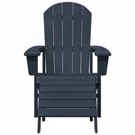 vidaXL Mobilier de jardin lounge 2 Pièces Bleu marine 74 x 82 x 90 cm