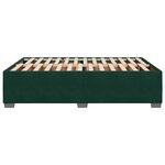 vidaXL Cadre de lit sans matelas vert foncé 140x190 cm velours