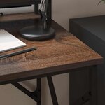 vidaXL Bureau Chêne brun 100 x 50 x 86 5 cm Bois d'ingénierie
