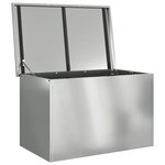 vidaXL Boîte de Rangement Extérieure Argent 80 x 50.5 x 50 cm